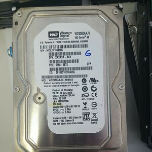 WD2500AAJS WD 250GB 3.5" SATA HARD DRIVE